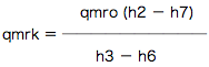 qmro・qmrk・hの式変形