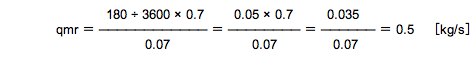 qmrを求める式に数値代入（3600で除する）