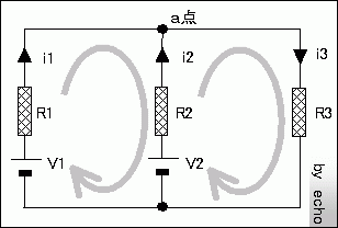 キルヒホッフの第二法則説明図