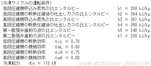 1種冷凍学識平成23年度問1運転条件