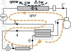 液ガス熱交換器付き冷凍装置のqmrを求める説明（参考）用概略図