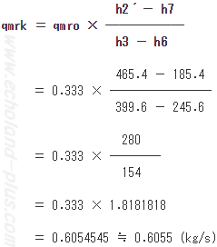 qmrkの計算式へ数値代入