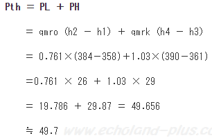 Pth ＝ PL ＋ PHを求める。