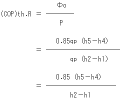（COP）th.R計算式この問題