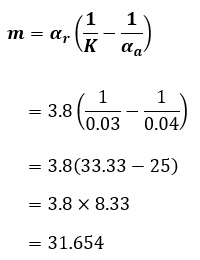 R04年度問3（2）mを求める計算式にK=0.03を代入