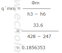 q´mroを求める式へ数値代入