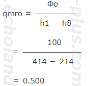 Φoとqmroの基本式へ数値代入