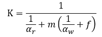 平均熱通過率Kの公式