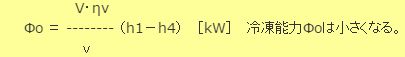 Φo＝V・ηv／vの式