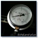 ブルドン管式圧力計（実写画像）