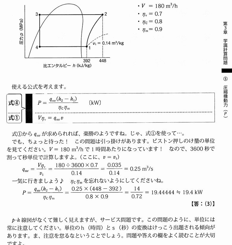 2種冷凍機械責任者試験精選問題集：学識計算攻略ページ3